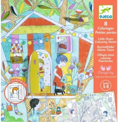 Atklāšanas krāsojamā grāmata Nina un viņas rotaļu telts