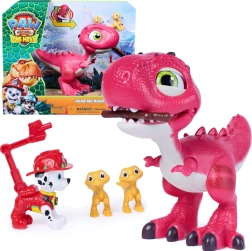 Spin Master Paw Patrol: The Dino Movie interaktīvs dinozaurs Rhubarb ar Maršala figūriņu un piederumiem