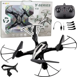 Dronis Y30 ar LED gaismām un 360° apgriezienu