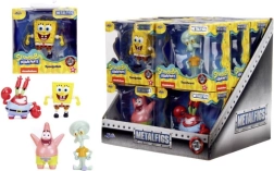 Metāla kolekcionējamās figūriņas SPONGEBOB SQUAREPANTS – 4 veidi (SpongeBob, Patrick, Squidward, Mr. Krabs) 6,5 cm