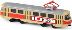 Metāla retro tramvajs BRNO 16 cm 1:87