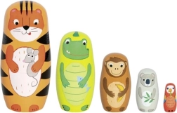 Koka matrjoška tīģeris Tavi un draugi Goki