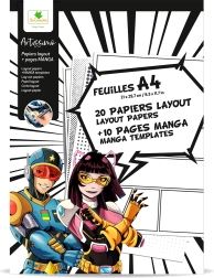 Artissimo – A4 papīrs manga zīmēšanai ar faktūrām
