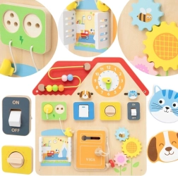 Koka manipulatīvā tāfele Mājiņa Viga