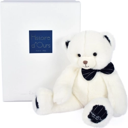 Plīša lācītis ar tumši zilu tauriņu 30 cm – Doudou Histoire d’Ours