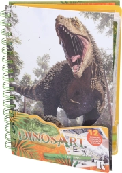 Foliogrammu krāsojamās lapas dinozauri DinosArt