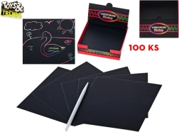 Scratch Art Pictures TOYS & TRENDS – creative set of 100 sheets
