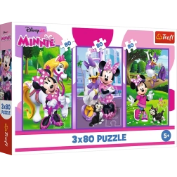 Puzzle 3x80 Minnie and Friends by Disney Trefl