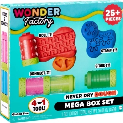 Plastilīna Wonder Factory Never Dry Dough Mega Box komplekts