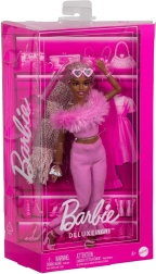 Barbie Deluxe Style – rozā pūkains komplekts