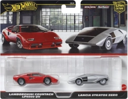 Hot Wheels premium klases divu auto komplekts – Lancia un Lamborghini 1:64