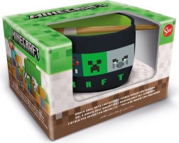 Minecraft ramen bļoda un irbulīši dāvanu komplekts