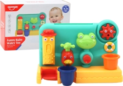 Bērnu vannas rotaļlieta – strūklaka ar vardi un dzirnaviņām