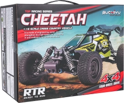 RC sacīkšu bagija CHEETAH 1:16 ar bezsuku motoru