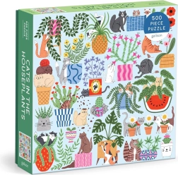 Square Puzzle Cats in Flowerpots 500 Pieces GALISON