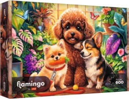 Trefl Flamingo by Trefl puzle 600 detaļas “Psy w oranżerii”