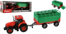 Traktors Zetor ar piekabi, plastmasas, 36 cm ar gaismu un skaņu