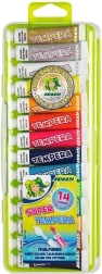 Tempera Jolly - 12 krāsas + sudraba un zelta