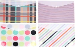 Mape ar spiedpogu 36x26 cm, miks