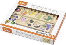 Koka magnētiskais labirints krāsu un skaitīšanas apguvei