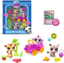 Littlest Pet Shop safari komplekts ar 3 dzīvnieciņiem