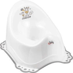 Maltex potty with non-slip Zebra – white/gray
