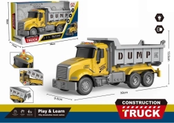 Dump truck with light and sound