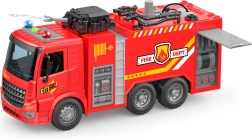 Ugunsdzēsēju auto ar ūdens izsmidzināšanu un gaismas un skaņas efektiem 30 cm