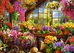 TREFL Puzzle Premium Plus Tea Time: Pavasara sagatavošanās 1000 gabaliņi