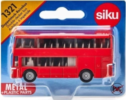Siku divstāvu pilsētas autobuss, metāla