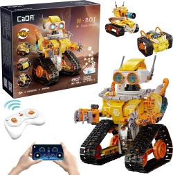 Staveļķīte CaDA W.Bot – programmējams RC robots 3‑in‑1 (455 detaļas)