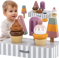 VIGA PolarB koka saldējumi uz statīva – komplekts 5 gab.