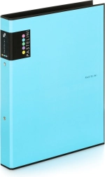 A4 Binder PASTELINI blue, 2-ring laminated