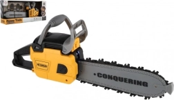 Bērnu akumulatora ķēdes zāģis ar skaņu un gaismu, 42 cm