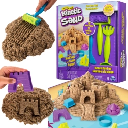 Kinetic Sand pludmales diena – komplekts ar pili un piederumiem