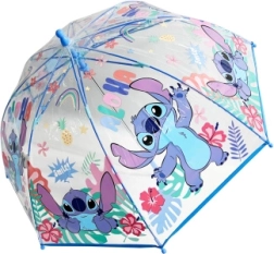 Bērnu caurspīdīgais manuālais lietussargs Disney Lilo & Stitch