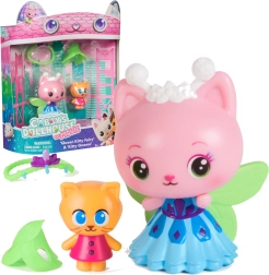 GABBY’S DOLLHOUSE filma – figūriņu komplekts Karaliene Kitty Fairy un Kitty Gnome ar piederumiem
