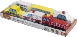 Wooden Toy Cars for Kids - Set of 6 Vehicles