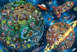 Treflīci kosmosā puzle