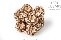 Ugears 3D koka mehāniskais konstruktors Flexi kubs