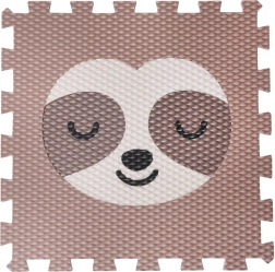 Minideckfloor sliņķis, brūns ar krēmkrāsas sliņķi