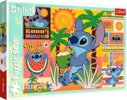 500 gabalu puzle LILO UN STITCH – brīvdienas ar Stiču