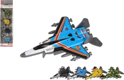 4 gab. iznīcinātāju komplekts ar metāla korpusu un atpakaļvilkšanas mehānismu, dažādas krāsas, 10 cm