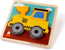 Ieliekamā puzle – ekskavators no Bigjigs Toys