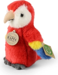 Plīša aras papagailis 16 cm sarkans ECO FRIENDLY – RAPPA