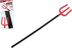 Saliekamas plastmasas velna dakšas 110 cm karnevālam