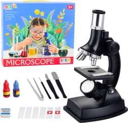 Bērnu izglītojošais mikroskops 300× ar piederumu komplektu