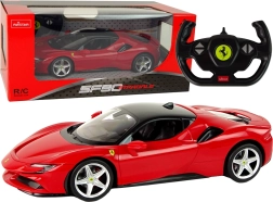 RC auto Ferrari SF90 1:14 Rastar sarkanā