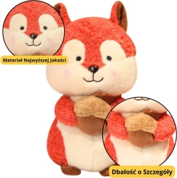 Pūkaina vāvere ar riekstiņu 25 cm