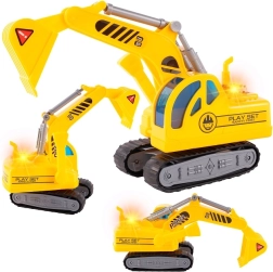 Toy excavator with light and sound